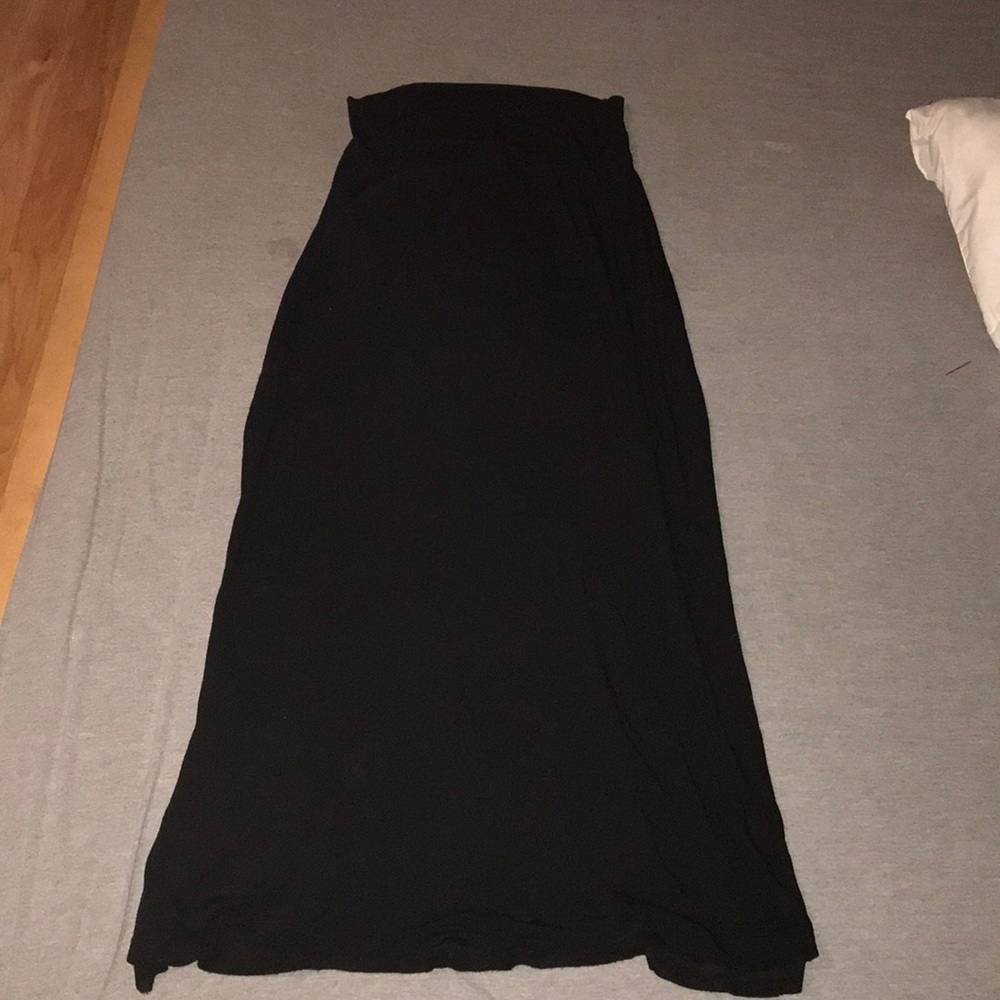 Black maxi skirt